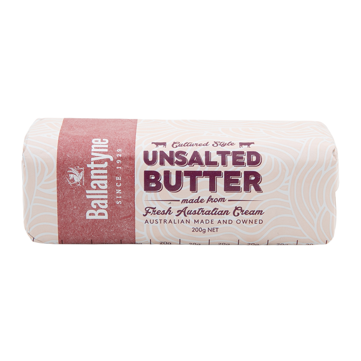 Ballantyne Butter Unsalted Cultured Style 200g