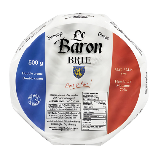 Le Baron French Double Brie Cheese 500g