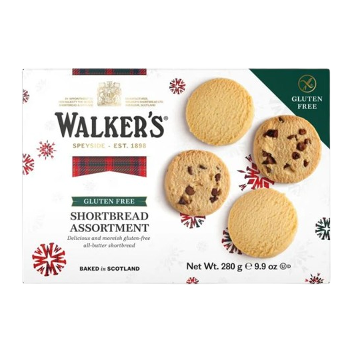 Walkers Shortbread Gluten Free Assorted Box 280g