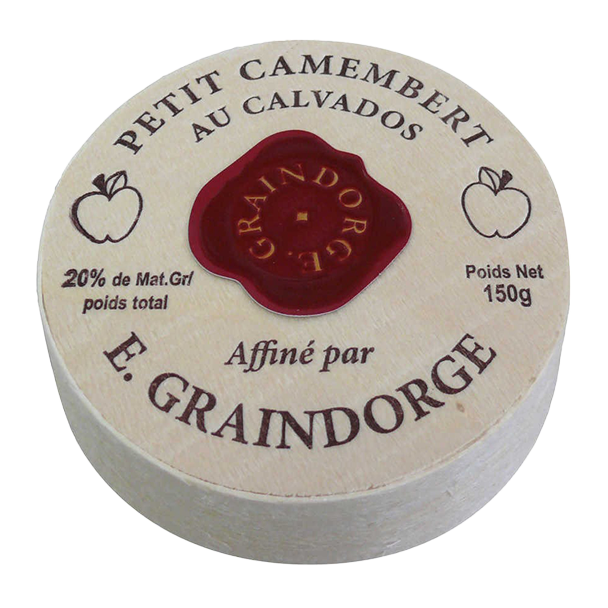 Graindorge Petit Camembert Calvados Cheese 150g