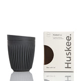 Huskee Reusable Coffee Cup Charcoal 236ml