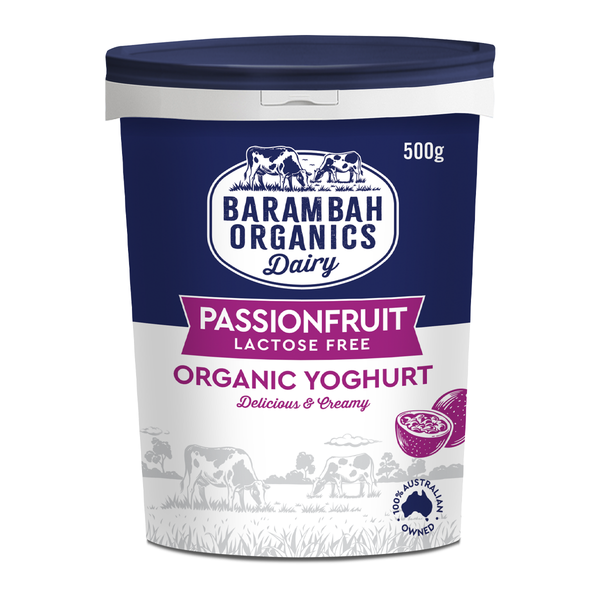 Buy Barambah Organics Real Passionfruit Yoghurt | Harris Farm Markets