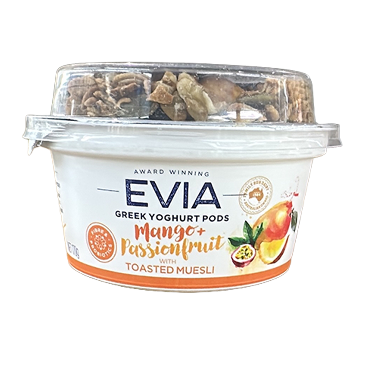 Evia Mango And Passionfruit with Toasted Muesli Greek Yoghurt Pods 170g