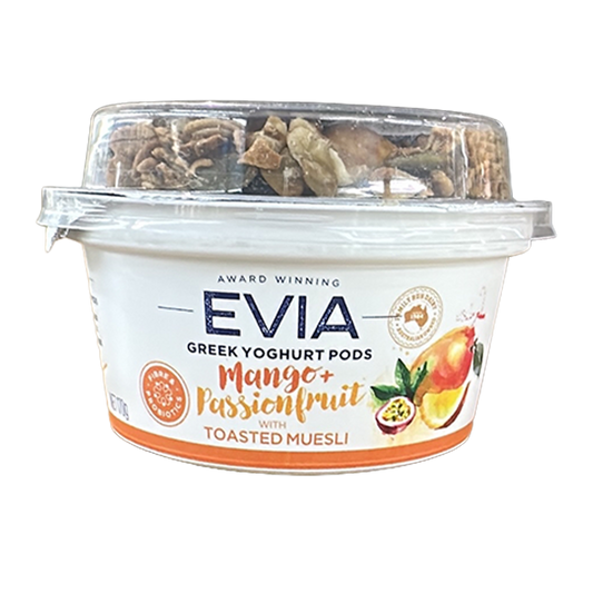 Evia Mango And Passionfruit with Toasted Muesli Greek Yoghurt Pods 170g