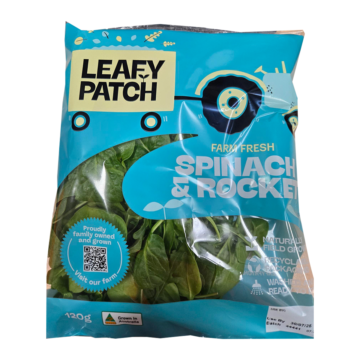 Leafy Patch Spinach & Rocket 120g