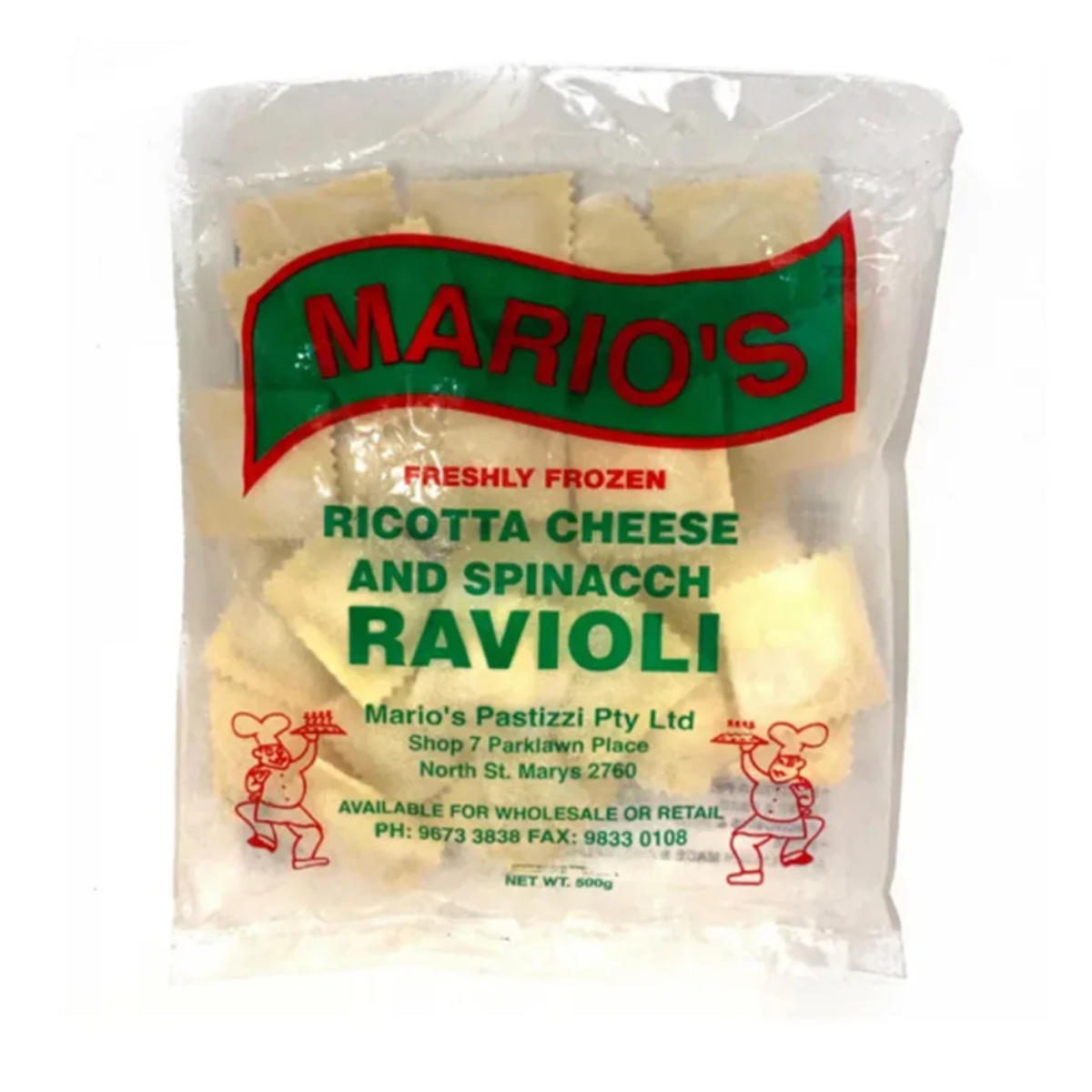 Mario's Pastizzi Ricotta Cheese And Spinach 500g