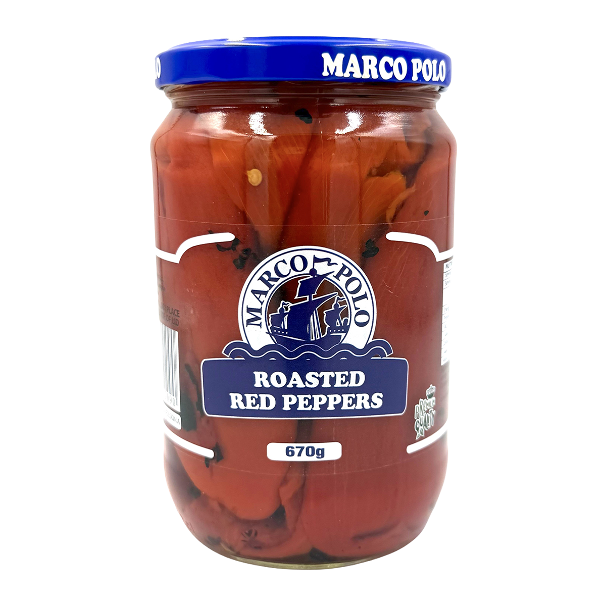 Marco Polo Roasted Red Peppers 670g