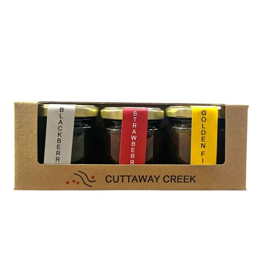 Cuttaway Creek 3 Jam Jars Gift Box 3x120g