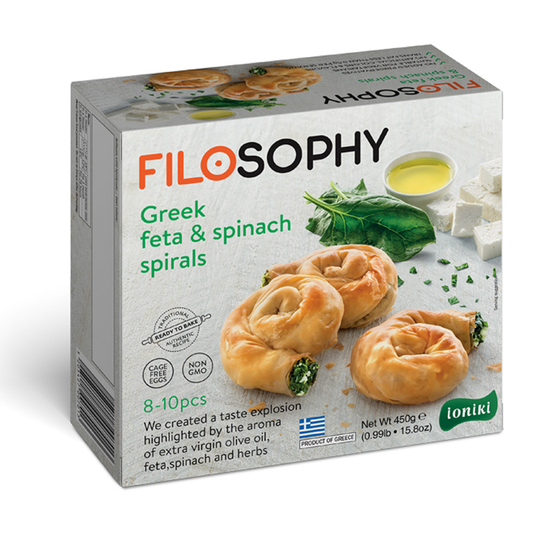 Filosophy Mini Feta & Spinach Spirals 450g