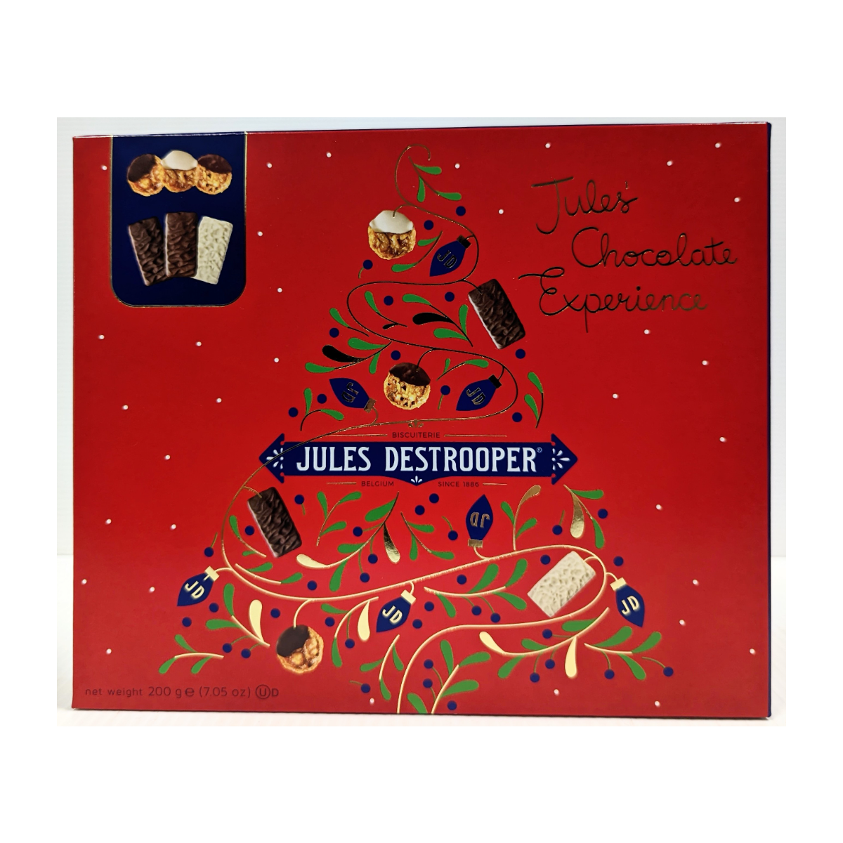 Jules Destrooper Christmas Tree Chocolate Gift Box 200g