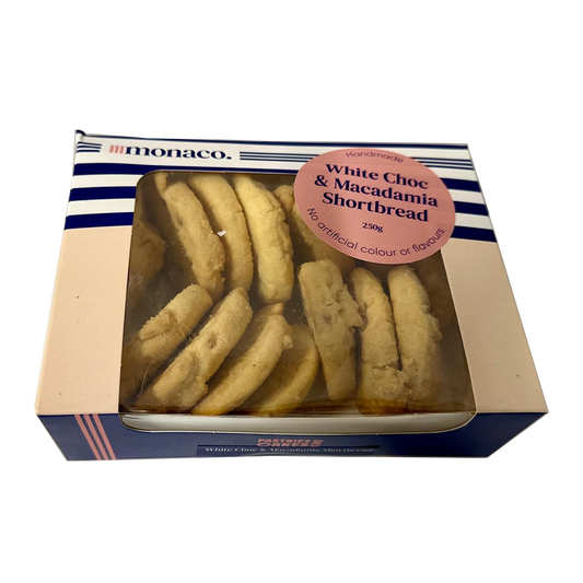 Monaco White Chocolate & Macadamia Cookies 250g