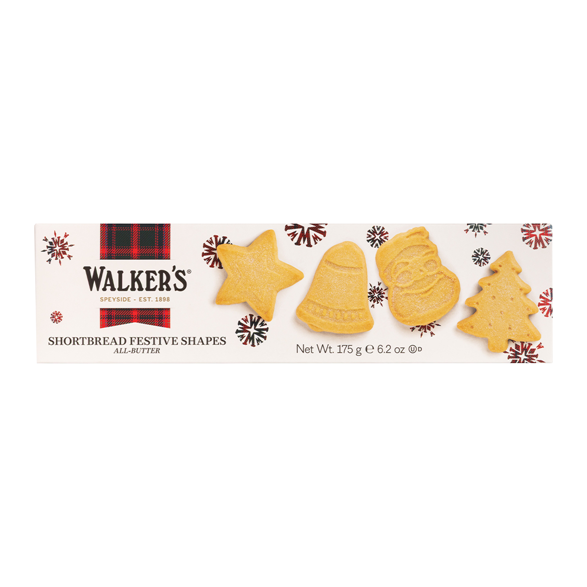 Walkers Festive Shapes Shortbread 175g