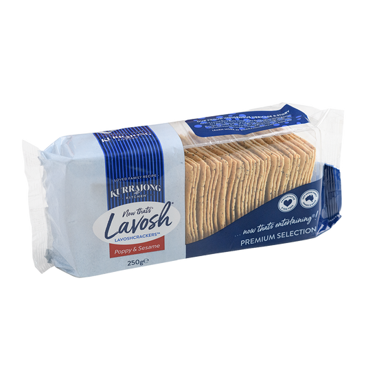 Kurrajong Kitchen Lavosh Poppy and Sesame 250g