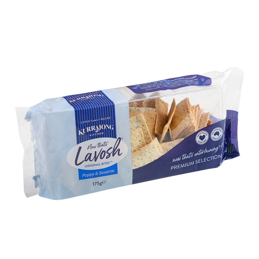 Kurrajong Kitchen  Lavosh Bites Poppy and Sesame 175g