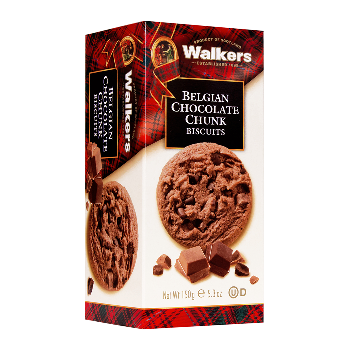 Walkers Belgium Chocolate Chunk Biscuits 150g