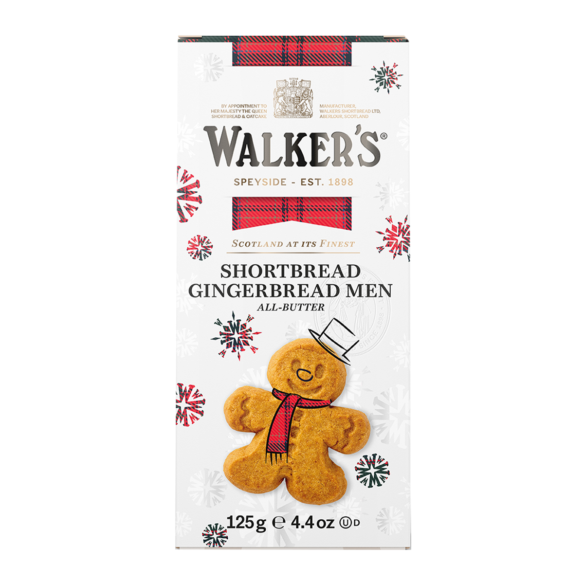 Walkers Mini Gingerbread Men Shortbread Biscuits 125g