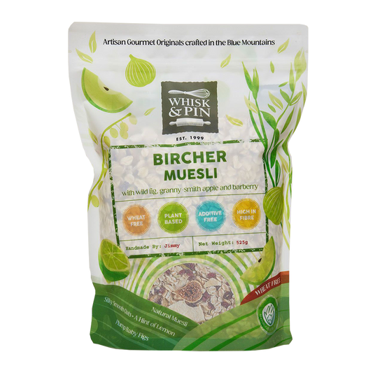 Whisk and Pin Bircher Natural Blend with Wild Fig and Ground Lemon 525g