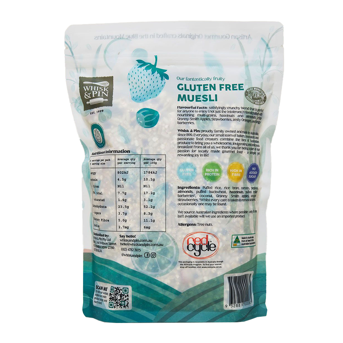Whisk and Pin Gluten Free Muesli 450g
