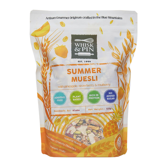 Whisk and Pin Summer Muesli Pistachio and Mulberry 525g