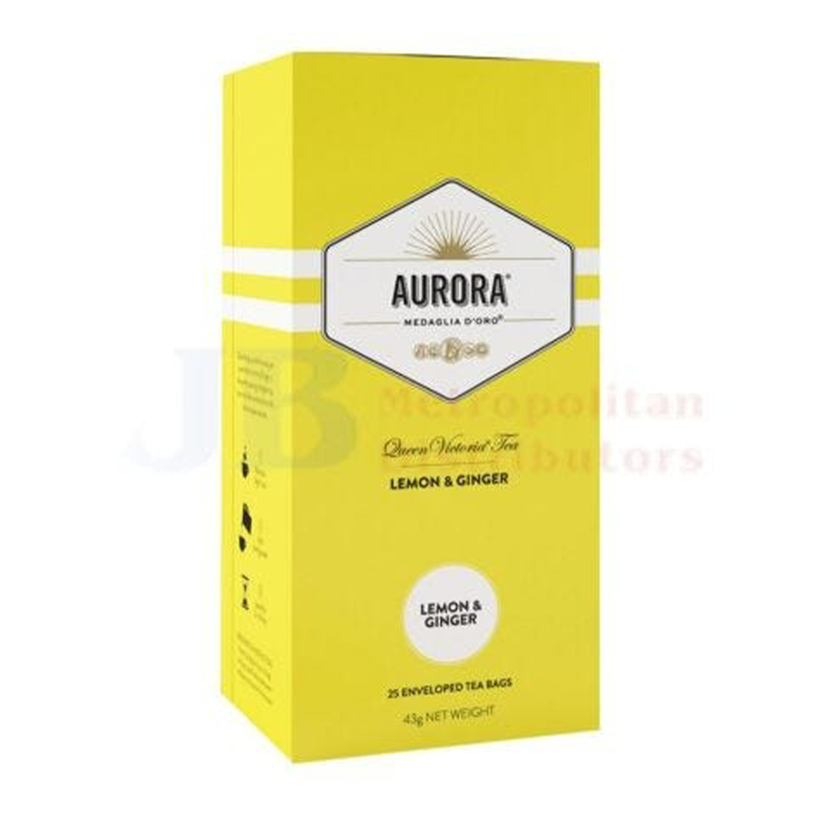 Aurora Lemon & Ginger Tea Bags x25 43g