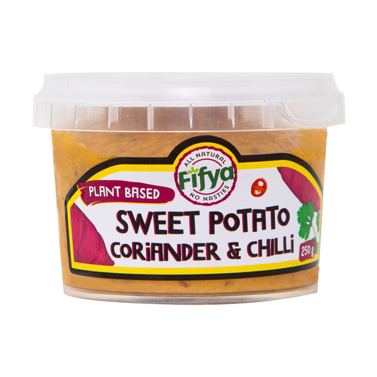 Fifya Vegan Dips Roasted Sweet Potato Coriander and Sweet Chilli 250g