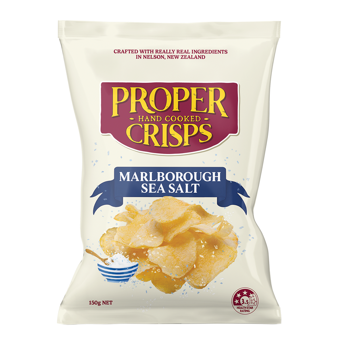 Proper Crisps Marlborough Sea Salt 150g