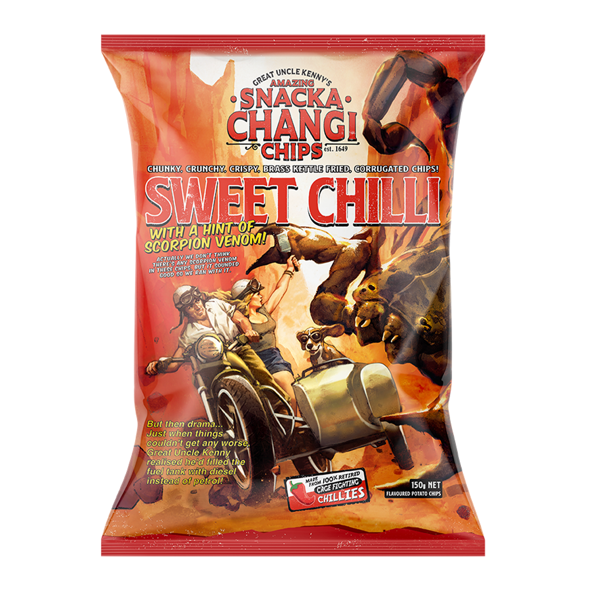 Snackachangi Sweet Chilli Chips 150g