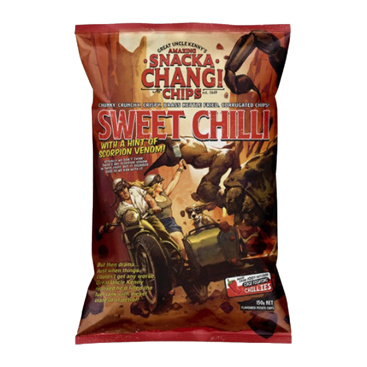 Snackachangi Sweet Chilli Chips 150g