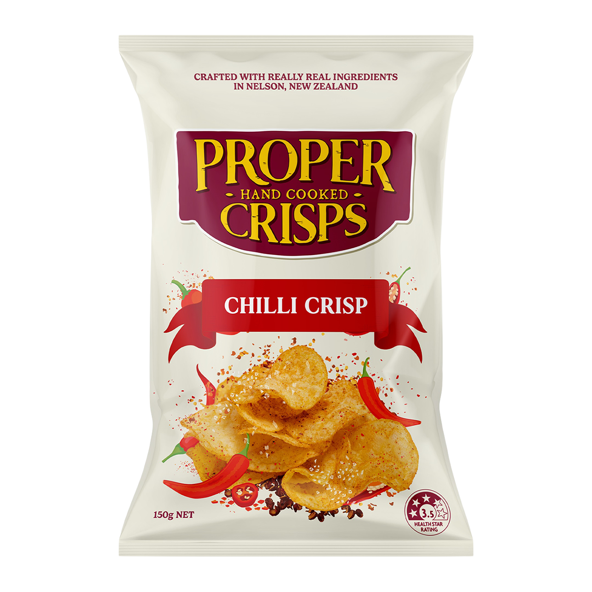 Proper Crisps Chili Potato Crisp 150g