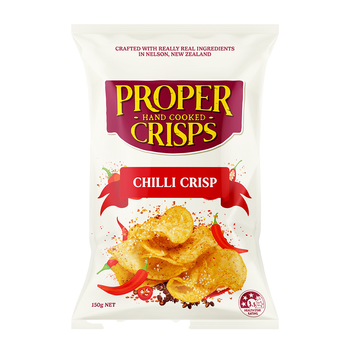Proper Crisps Chili Potato Crisp 150g