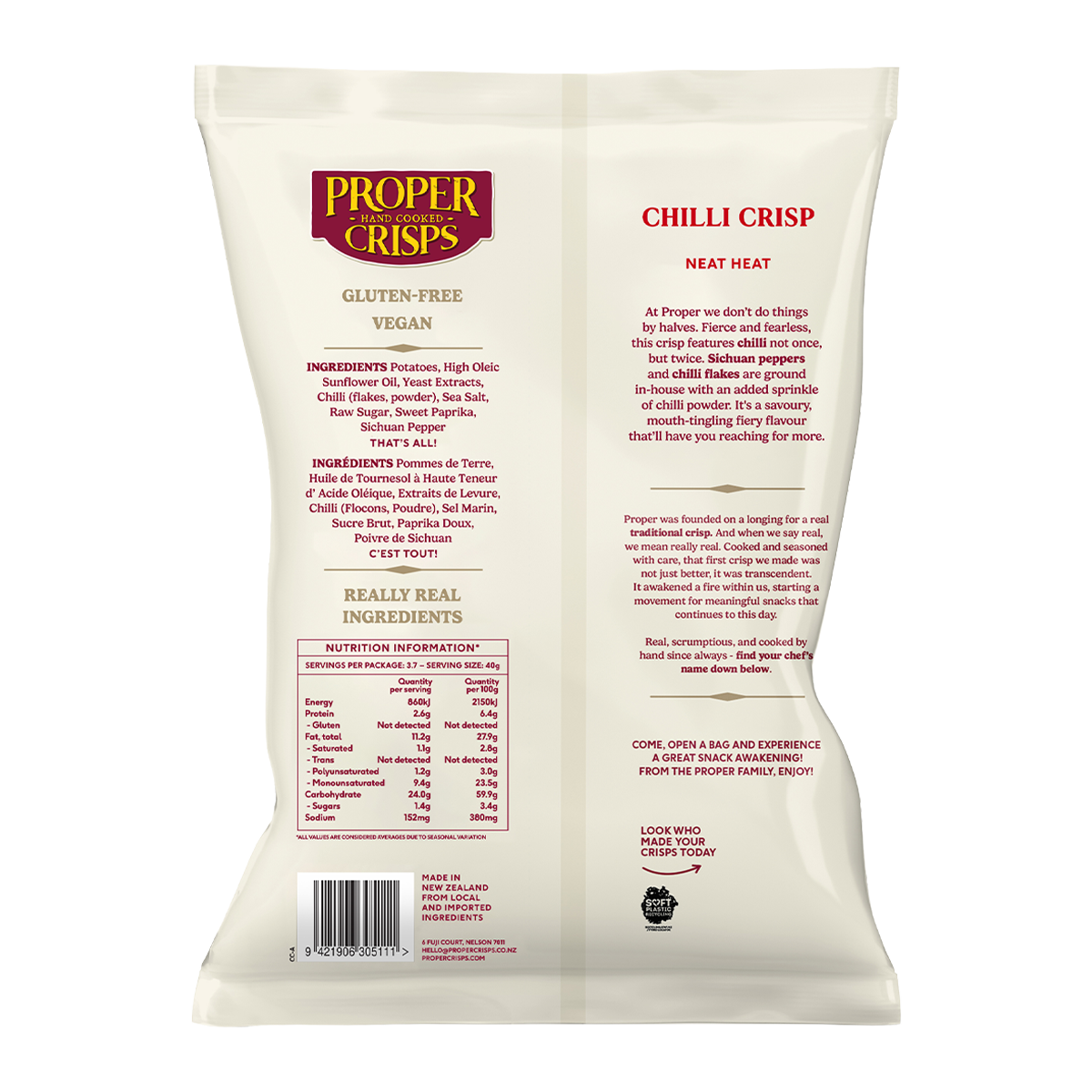Proper Crisps Chili Potato Crisp 150g