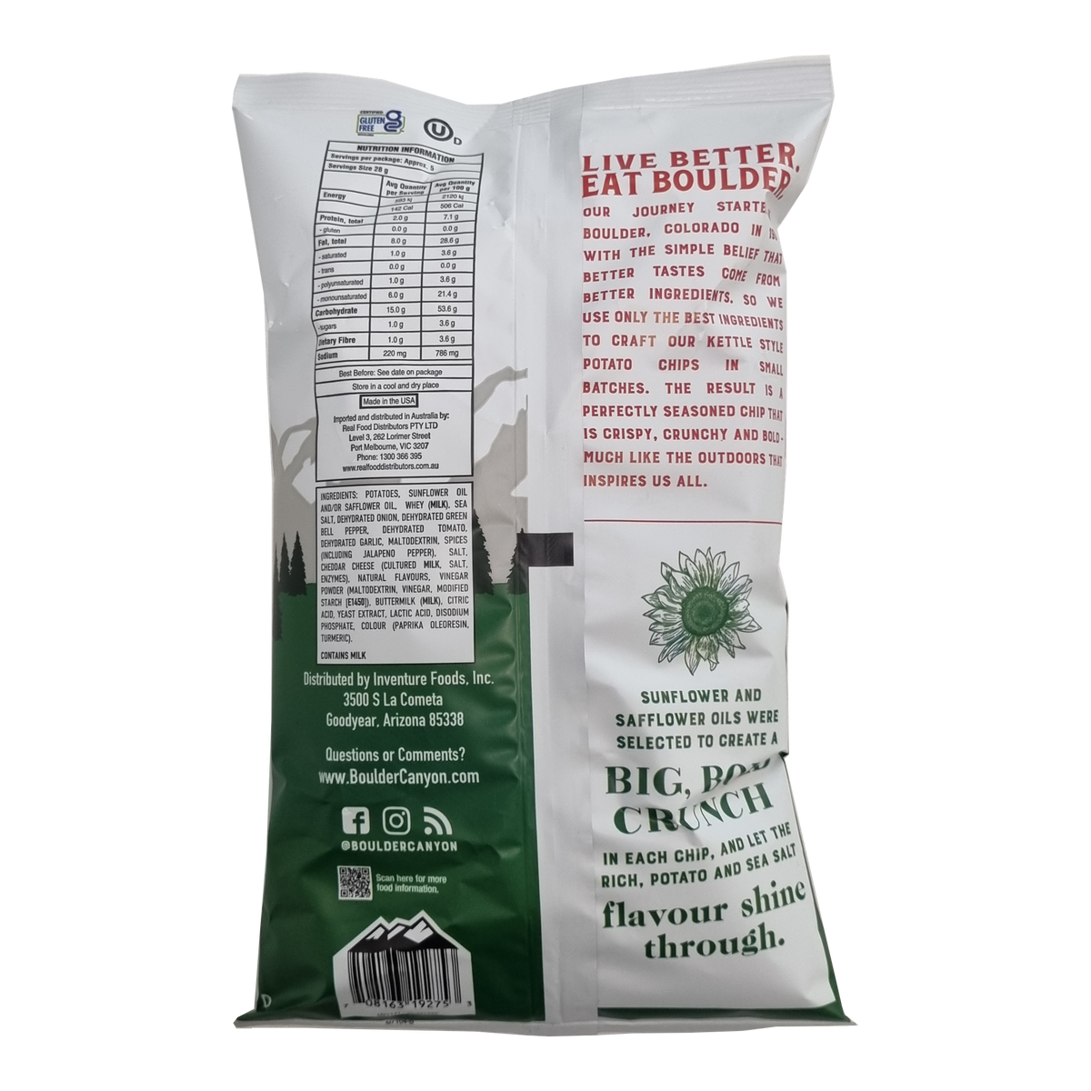 Boulder Canyon Potato Chips Jalapeno 142g