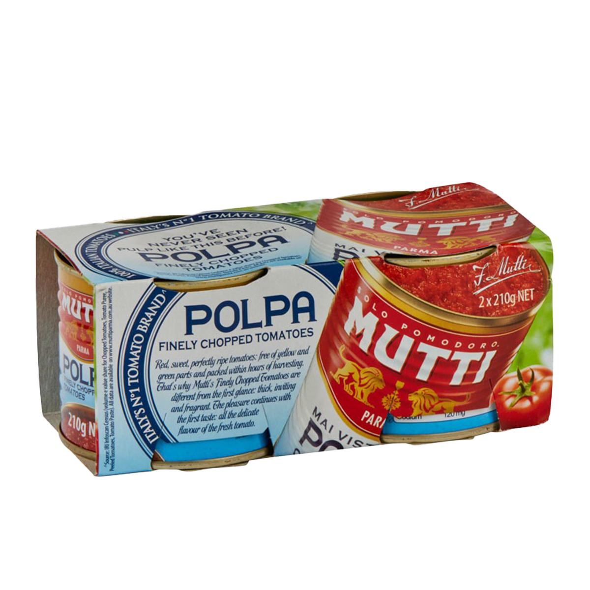 Mutti Polpa Finely Chopped Tomato x2 210g
