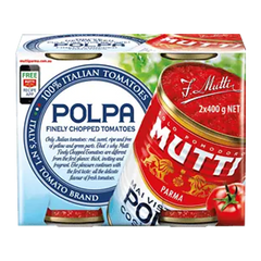Mutti Polpa Chop Tomato 2x400g