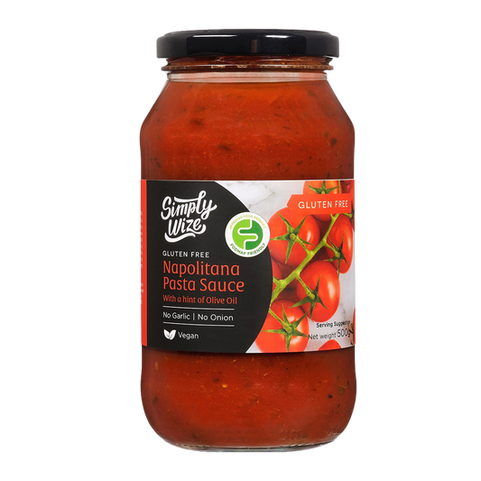 Simply Wize Gluten Free Vegan Pasta Sauce Napolitana 500g
