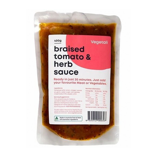 Vegetali Braised Tomato & Herb Sauce 400g