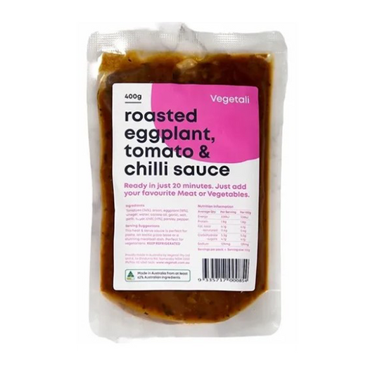 Vegetali Roasted Eggplant, Tomato & Chilli Sauce 400g