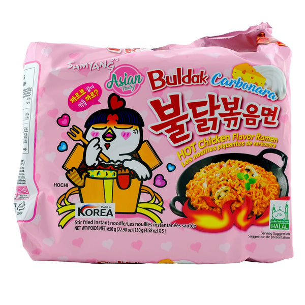 Samyang Buldack Hot Chicken Carbonara x5 650g