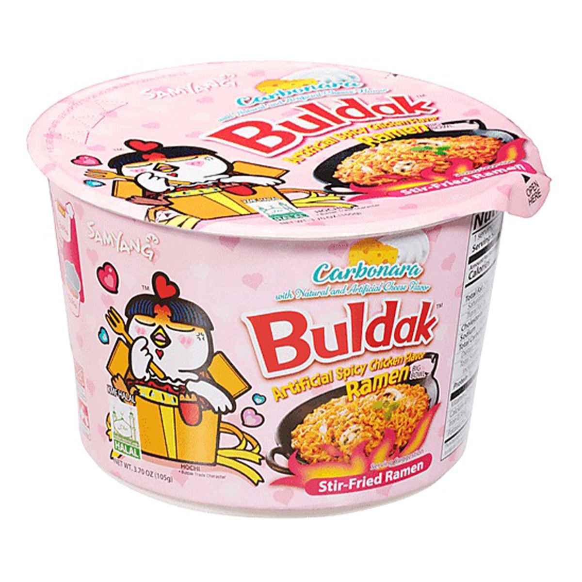 Samyang Buldack Instant Noodles Hot Chicken Carbonara Bowl 105g
