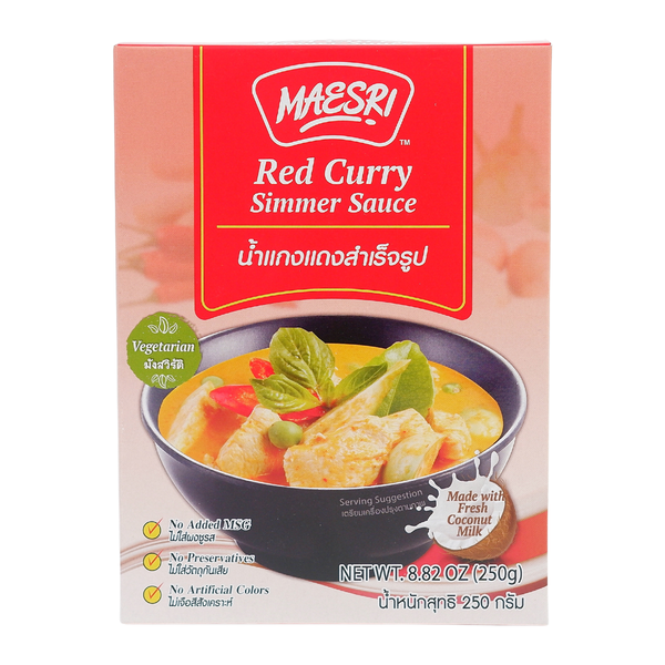 Curry Paste Red Curry Simmer Sauce Red Curry Paste 400g Tub By Mae
