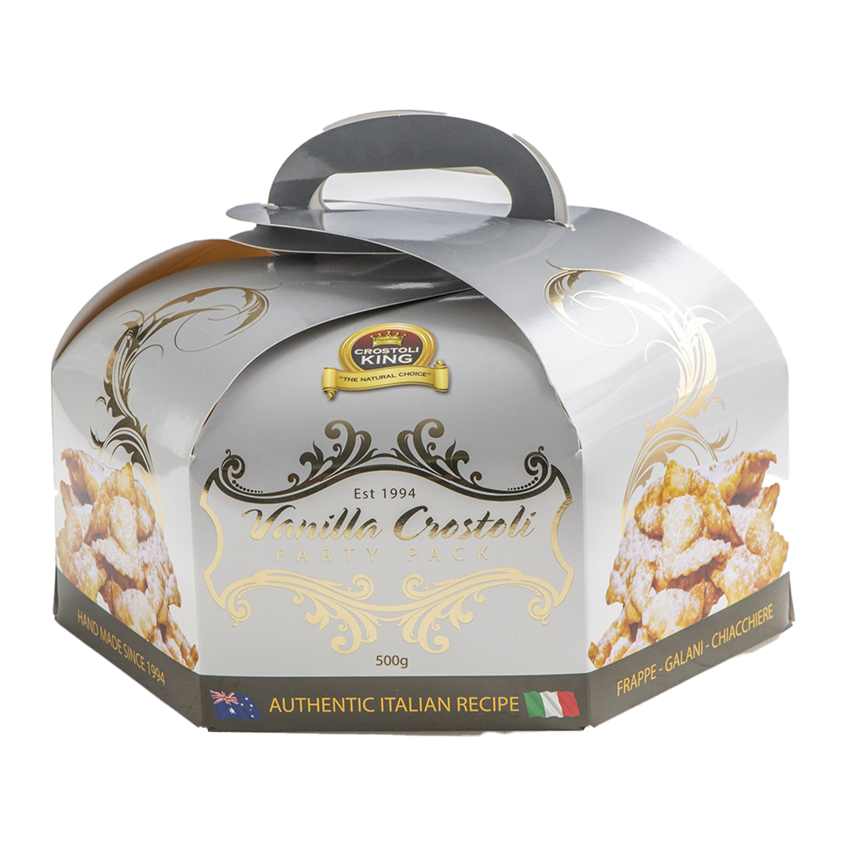 Crostoli King Biscuits Vanilla Crostoli Party Dome 500g