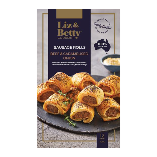 Liz & Betty Beef & Onion Sausage Roll 420g