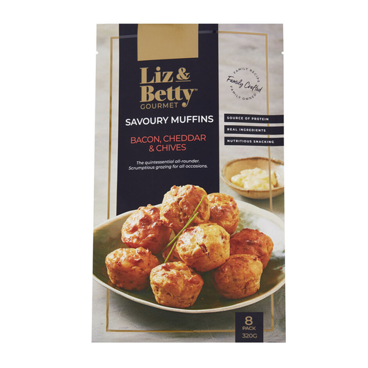 Liz & Betty Bacon & Cheddar Muffin 320g