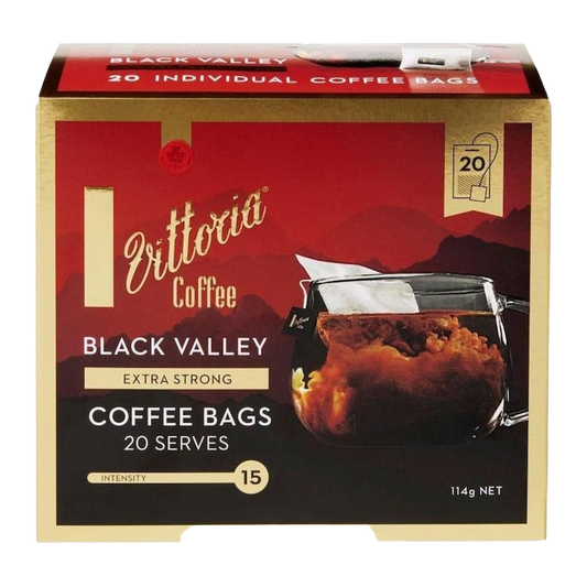 Vittoria Black Valley Coffee Bags x20 114g