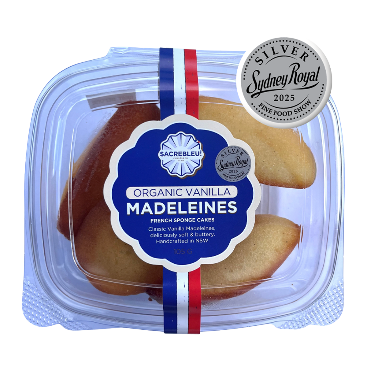 Sacrebleu Organic Vanilla Madeleines 105g