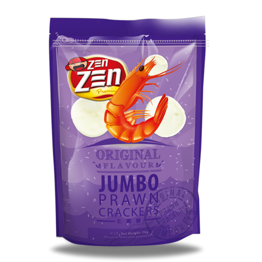 Zen Zen Jumbo Prawn Crackers Original 70g