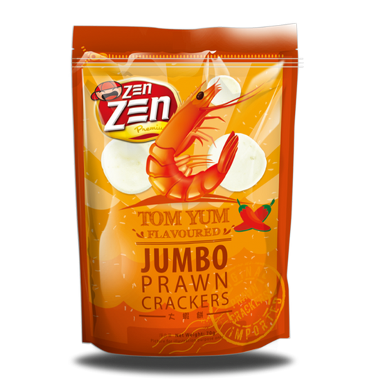 Zen Zen Jumbo Prawn Crackers Tom Yum 70g