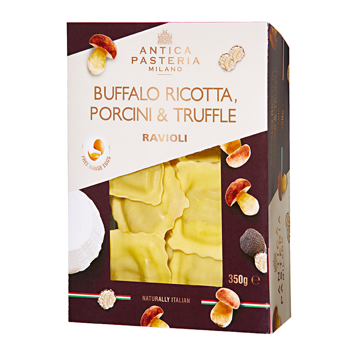 Antica Pasteria Buffalo Ricotta, Porcini & Truffle Ravioli 350g ...