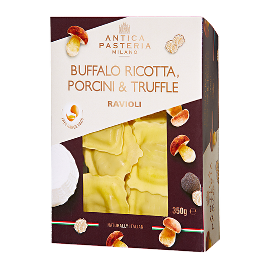 Antica Pasteria Buffalo Ricotta, Porcini & Truffle Ravioli 350g
