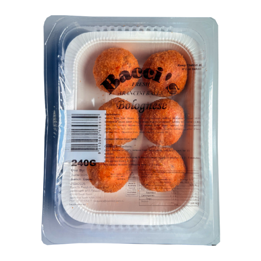 Bacci's Fresh Arancini Balls Bolognese 240g
